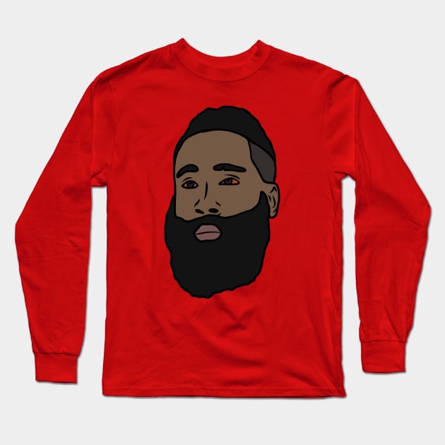 Red-Eyed James Harden Long Sleeve T-Shirt by rattraptees